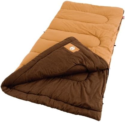 Coleman Dunnock Cold Weather Sleeping Bag, 20°F Camping Sleeping Bag for Adults, Comfortable & Warm Sleeping Bag for Camping and Outdoor Use, Fits Adults up to 6ft 4in Tall