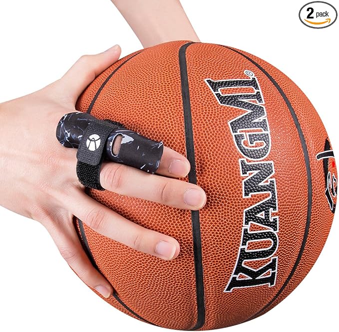 Kuangmi Finger Sleeve Support Protector Finger Splint Brace Use for Pain Relief and Preventing Sports Injuries