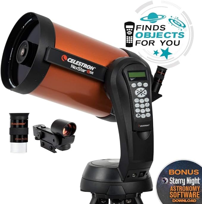 Celestron - NexStar 8SE Telescope - Computerized Telescope for Beginners and Advanced Users - Fully-Automated GoTo Mount - SkyAlign Technology - 40,000+ Celestial Objects - 8-Inch Primary Mirror