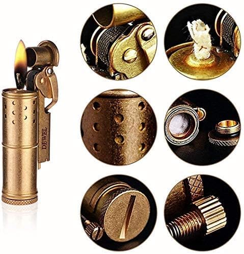 Pressure-Relief/Cool Lighter, Wheel Kerosene Lighter, Reusable Windproof Trench Lighter, Vintage Fine Copper Lighter, Classic Brass Lighter, Unique Birthday Gifts