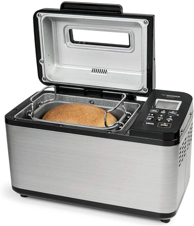 Zojirushi BB-PDC20BA Home Bakery Virtuoso Plus Breadmaker, 2 lb. loaf of bread