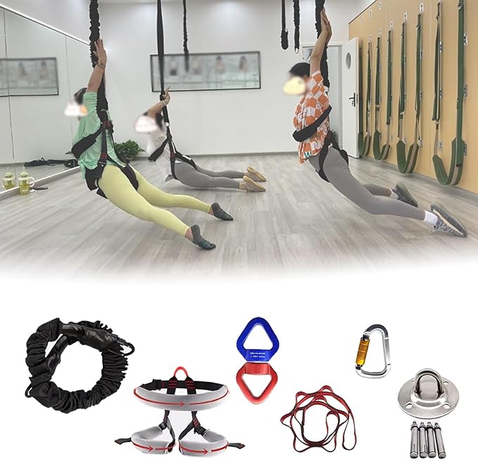 Hanging Gym Dance Fitness Training Band - 65 75 85 100KG Load Gravity Yoga Bungee Cord - Bungee Resistance Band Set for Fat People to Lose Weight - Keep Shaping