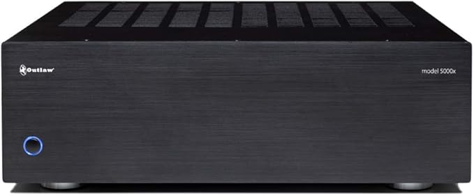 Outlaw Model 5000x 5000 x 5-Channel Power Amplifier | 5x120 Watts Continuous | High Current Amplifier | XLR & RCA Inputs