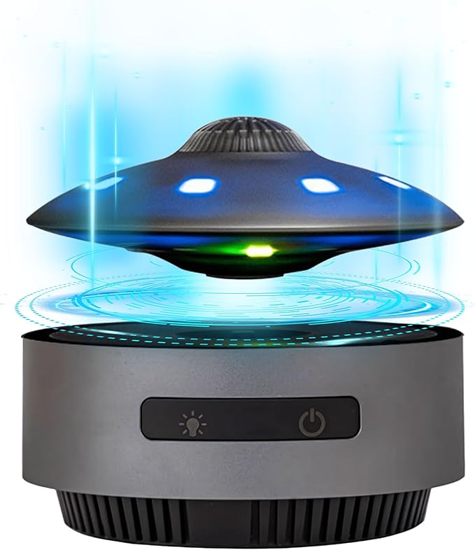 UFO Magnetic Levitation Bluetooth Speaker, Playing Music & Automatic Floating in The Air, HiFi Speaker with Bluetooth 5.0, 3D Sound, Cool Tech Gadgets for Men, Unique Gifts for Home Office Décor