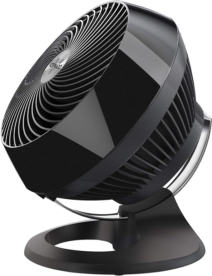 Vornado 660 Large Whole Room Air Circulator Fan for Home, 4 Speeds and 90-Degree Adjustable Tilt, Removable Grill, 10 Inch, Moves Air 100 Feet, Floor Fan for Bedroom, Office, Black