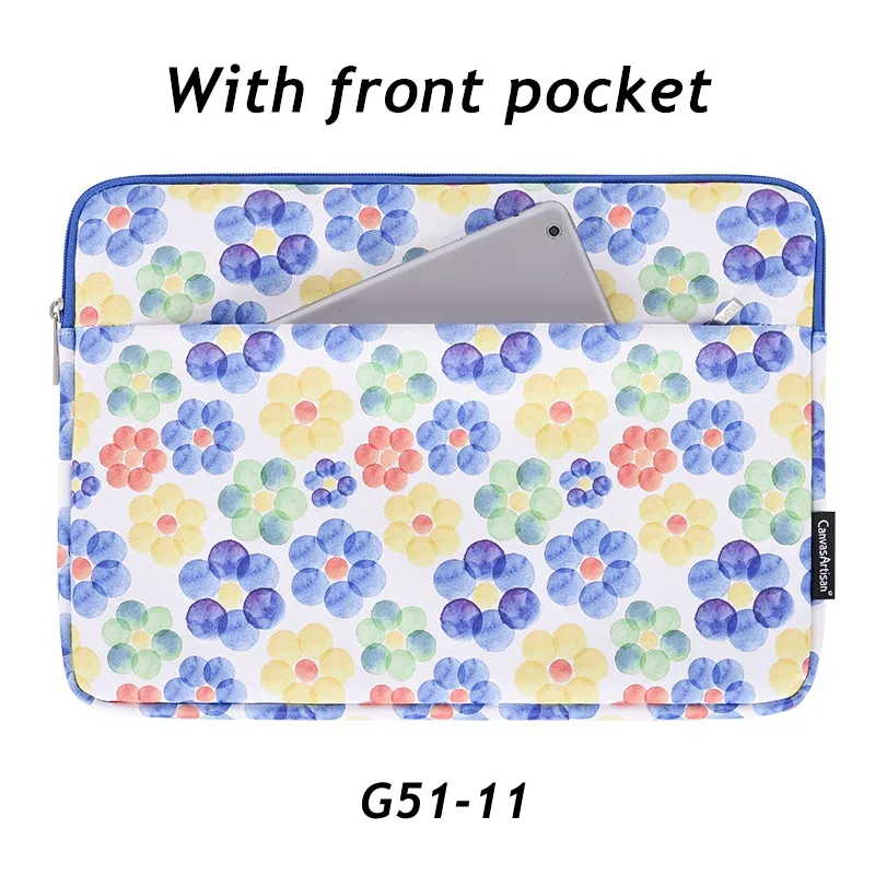 Laptop Sleeve With Pocket Waterproof Case for MacBook Air Pro M1/M2 and Notebooks in Sizes 11, 12, 13.3, 14, 15.4, and 15.6 Inches