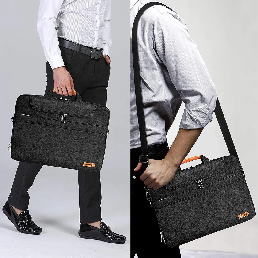 Multi-Use Laptop Briefcase With Shoulder Strap - Fits 10