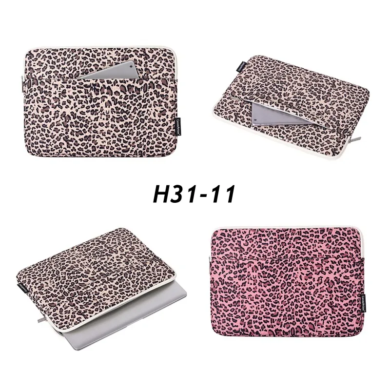 Laptop Sleeve With Pocket Waterproof Case for MacBook Air Pro M1/M2 and Notebooks in Sizes 11, 12, 13.3, 14, 15.4, and 15.6 Inches