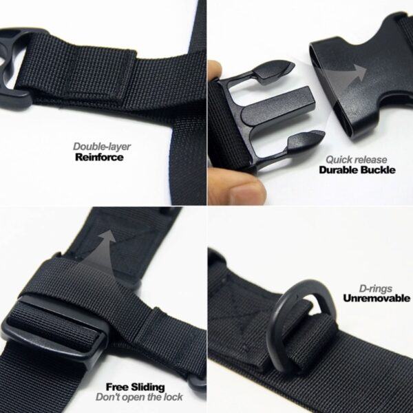 Wade Fishing Belt Portable Wader Belt with Adjustable Waist Belts, Rod Holder, and Pole Inserter - Image 4