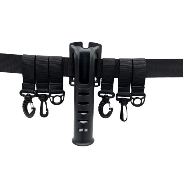 Wade Fishing Belt Portable Wader Belt with Adjustable Waist Belts, Rod Holder, and Pole Inserter - Image 6