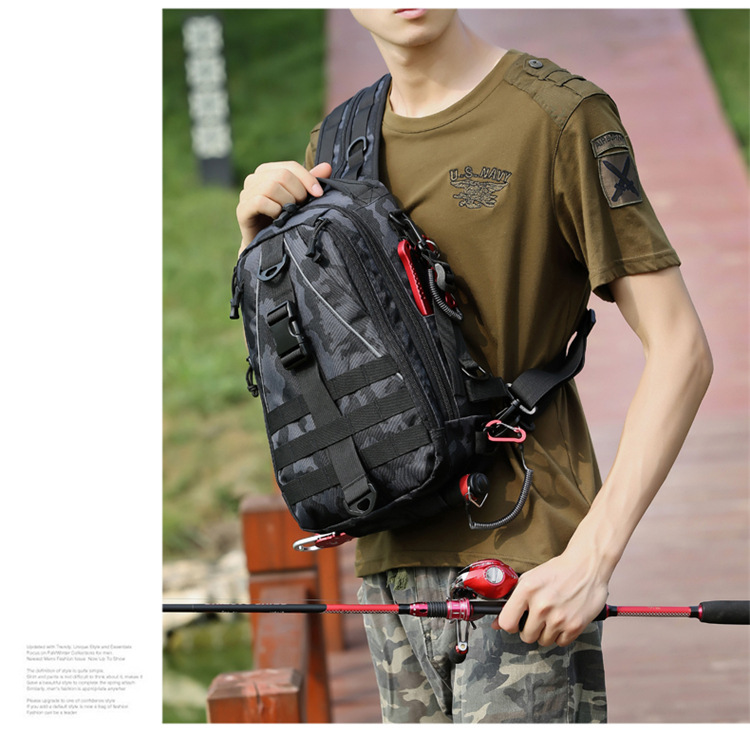 Fishing Waist Pack with Rod Holder - The Ultimate Fishing Tackle Companion for Men
