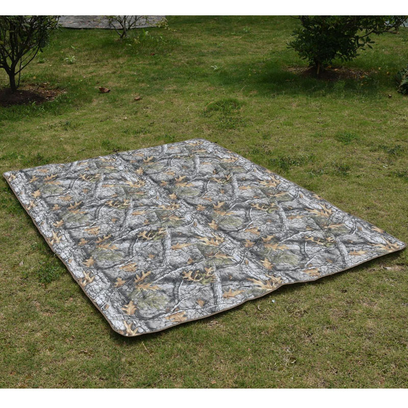 Army Sleeping Mat Camouflage Quilt Camping Blanket Beach Hiking Tourist Mattress Pad, Portable Travel Picnic Mat, Ground Sheet Sleep Cover