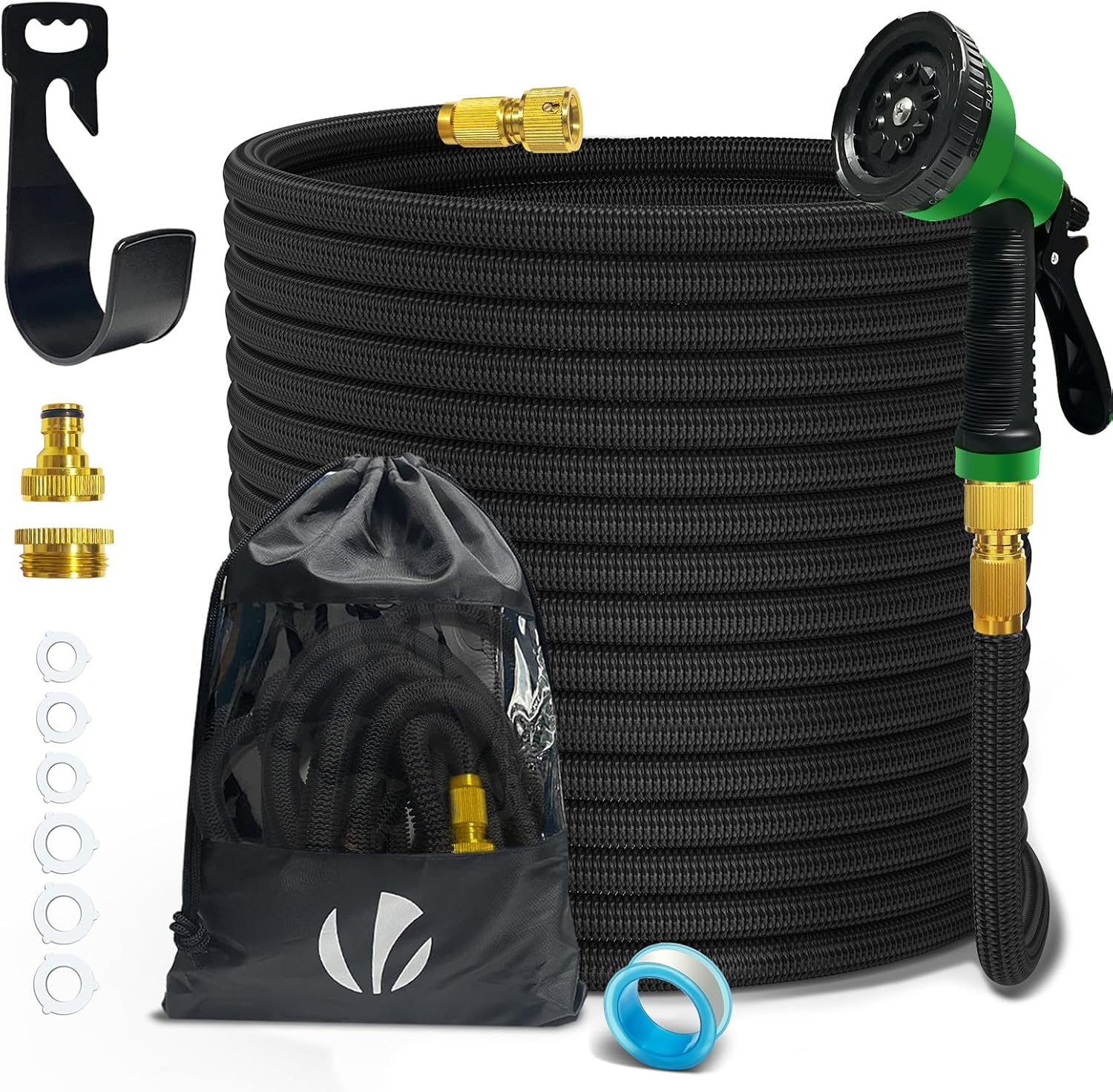 VOUNOT® Tubo estensibile 30m con pistola 10 funzioni