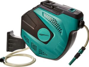 Avvolgitubo automatico Amazon Basics 25 m, verde/nero