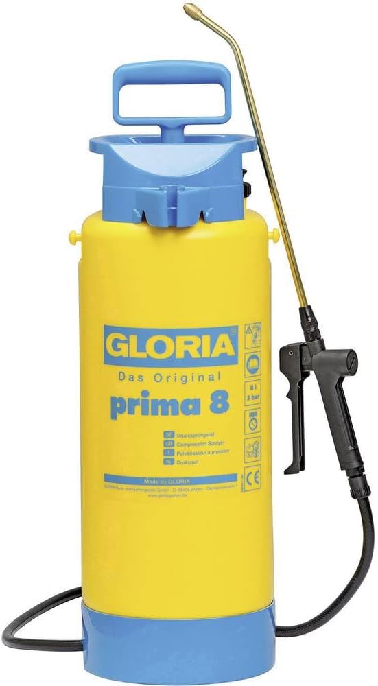 GLORIA Spruzzatore Prima 8 | Irroratore 8L con lancia in ottone