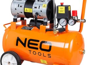 Compressore ad aria NEO TOOLS 24L silenzioso, 8 bar, senza manutenzione