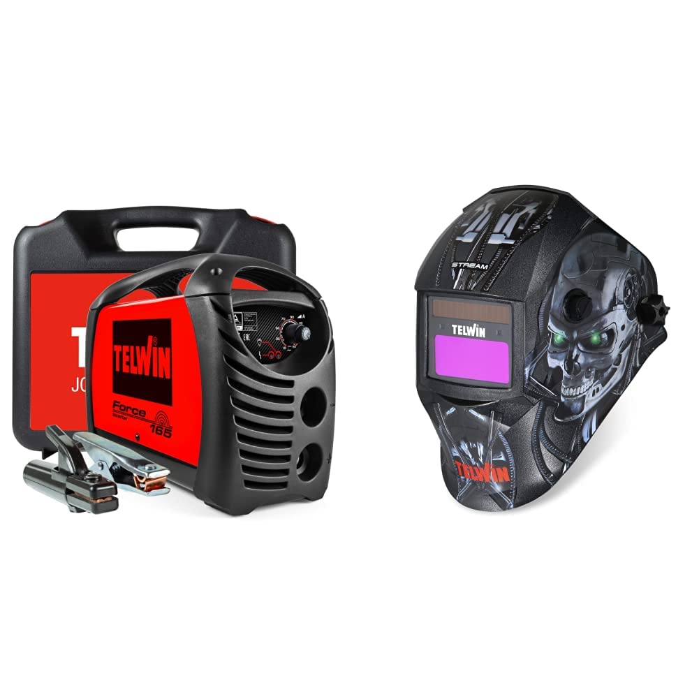 Telwin Force 165 Saldatrice Inverter + Maschera Robot Inclusa
