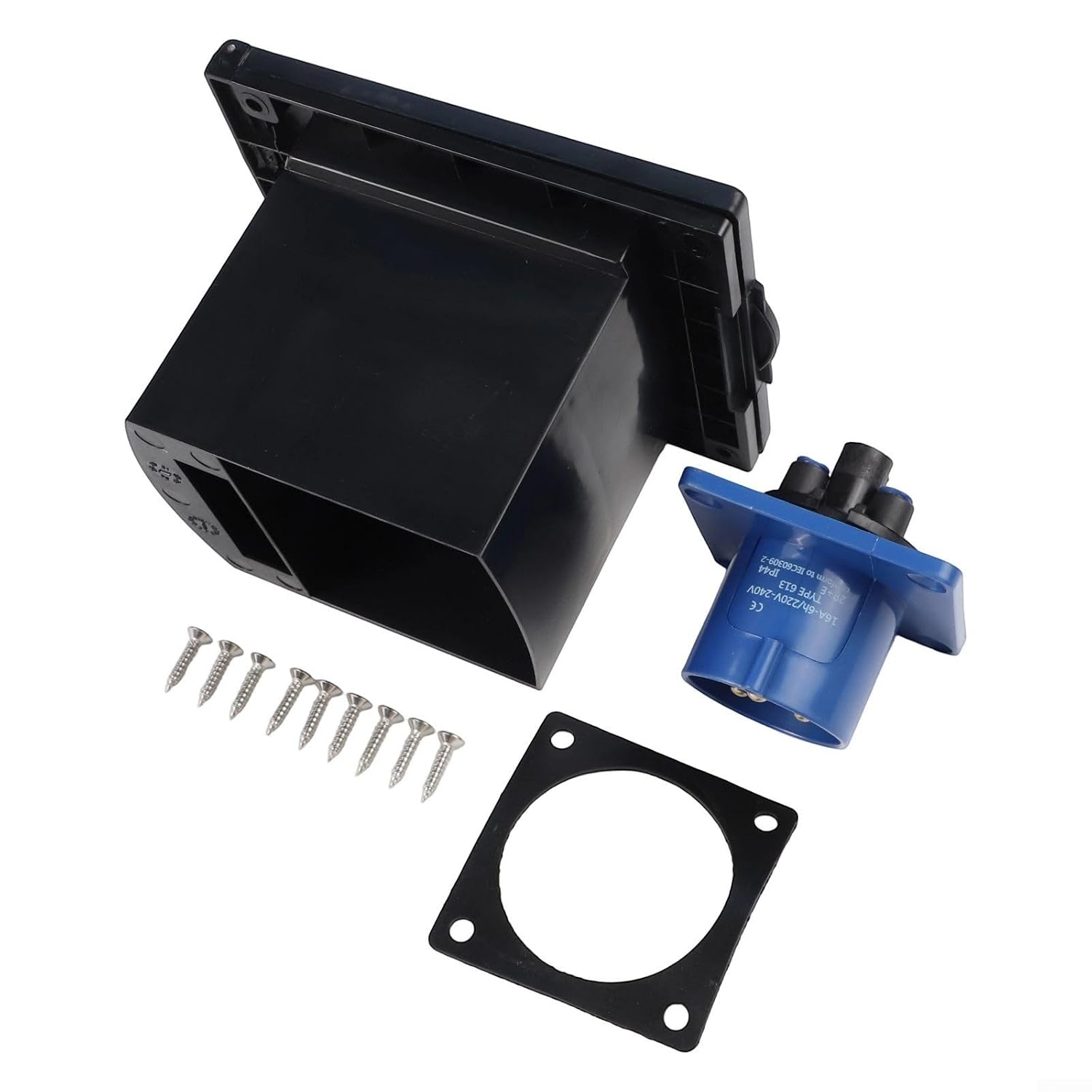 Presa esterna per camper 16A IP44 nero Tufgo