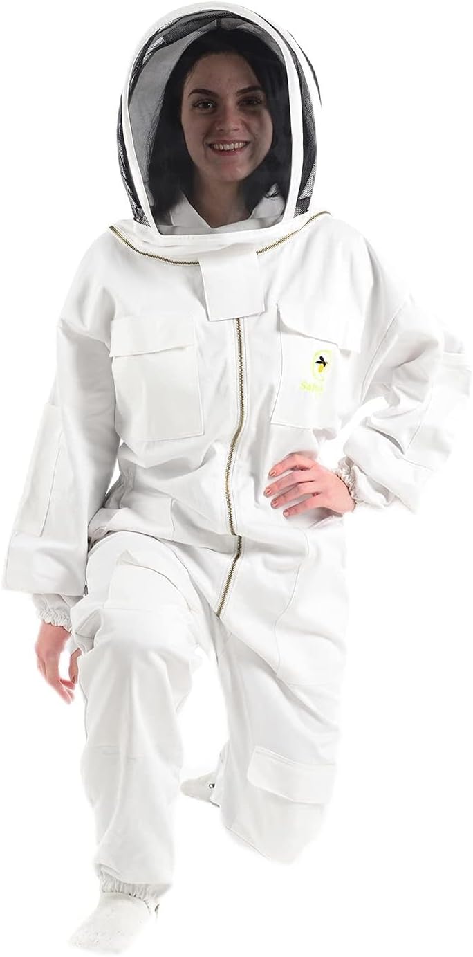 Safta Bee Classy - Tuta apicoltore XS, velo ignifugo e anti-puntura