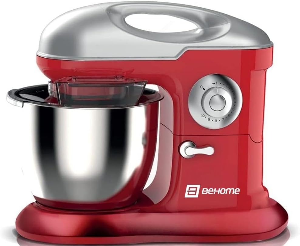 Behome Impastatrice Planetaria 6,5L Rossa | 10 Velocità