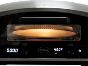 RGV Vulcano Forno Pizza Professionale - 450°C con Piatto Girevole