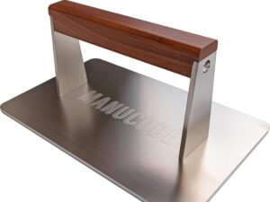Pressa per hamburger in acciaio inox Manucode Smash