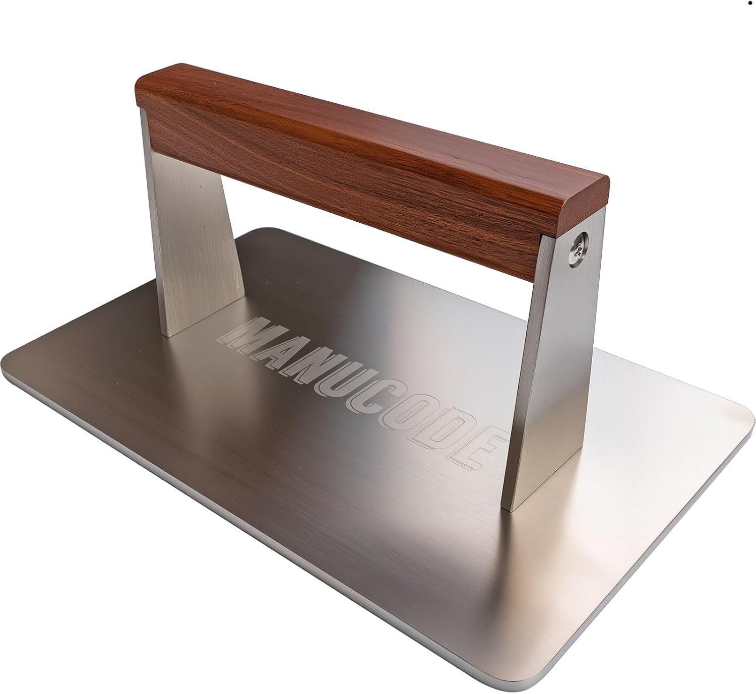 Pressa per hamburger in acciaio inox Manucode Smash
