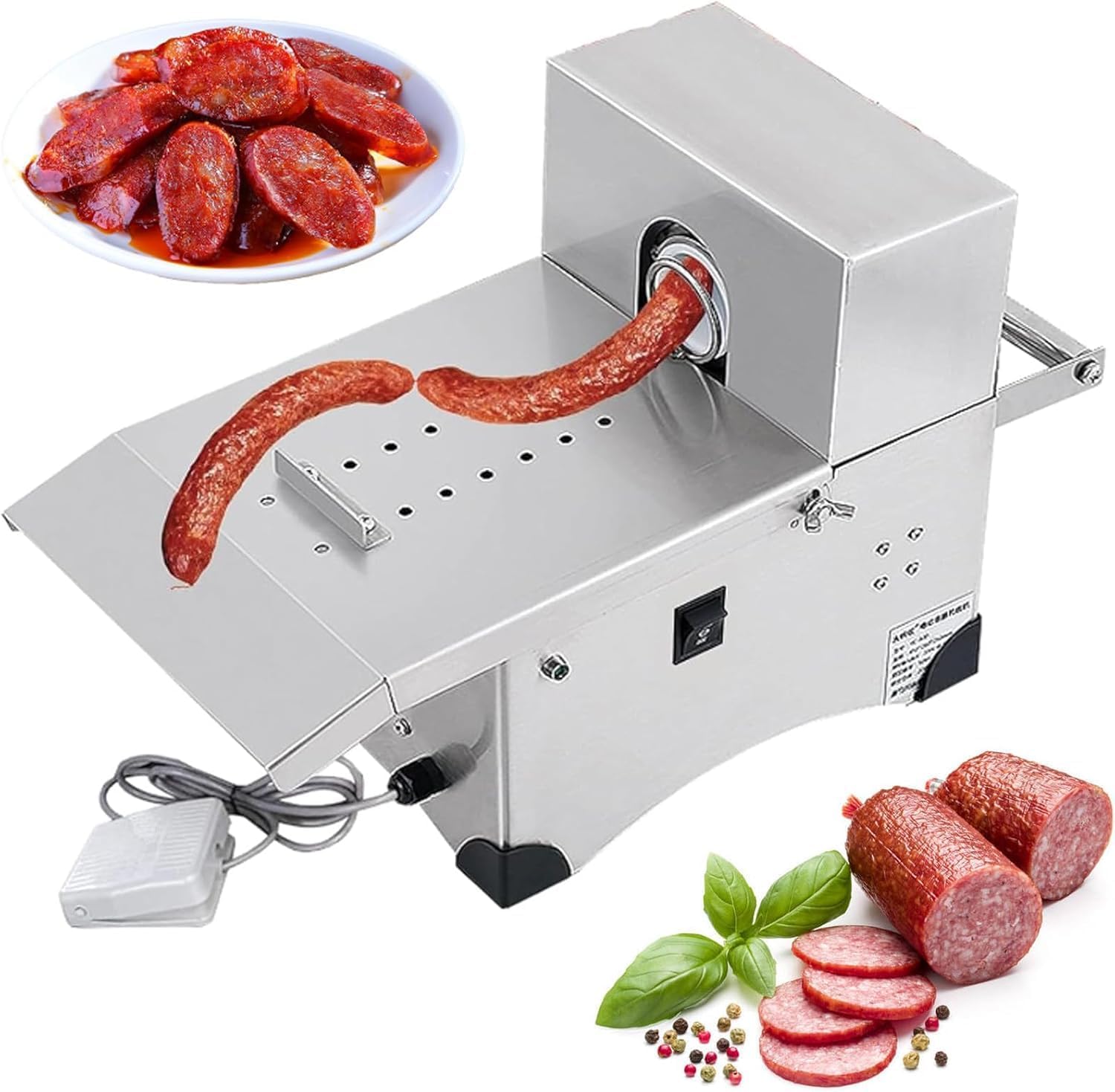 Legatrice salsicce elettrica inox 45mm per ristoranti