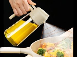 Spruzzatore olio cucina 2 in 1, 470 ml per friggitrice ad aria
