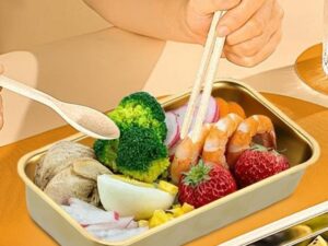 Scatola snack acciaio inox Lapiglo, riutilizzabile e portatile