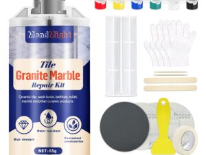Kit Riparazione Piastrelle MendMight – Colla e Stucco Universale