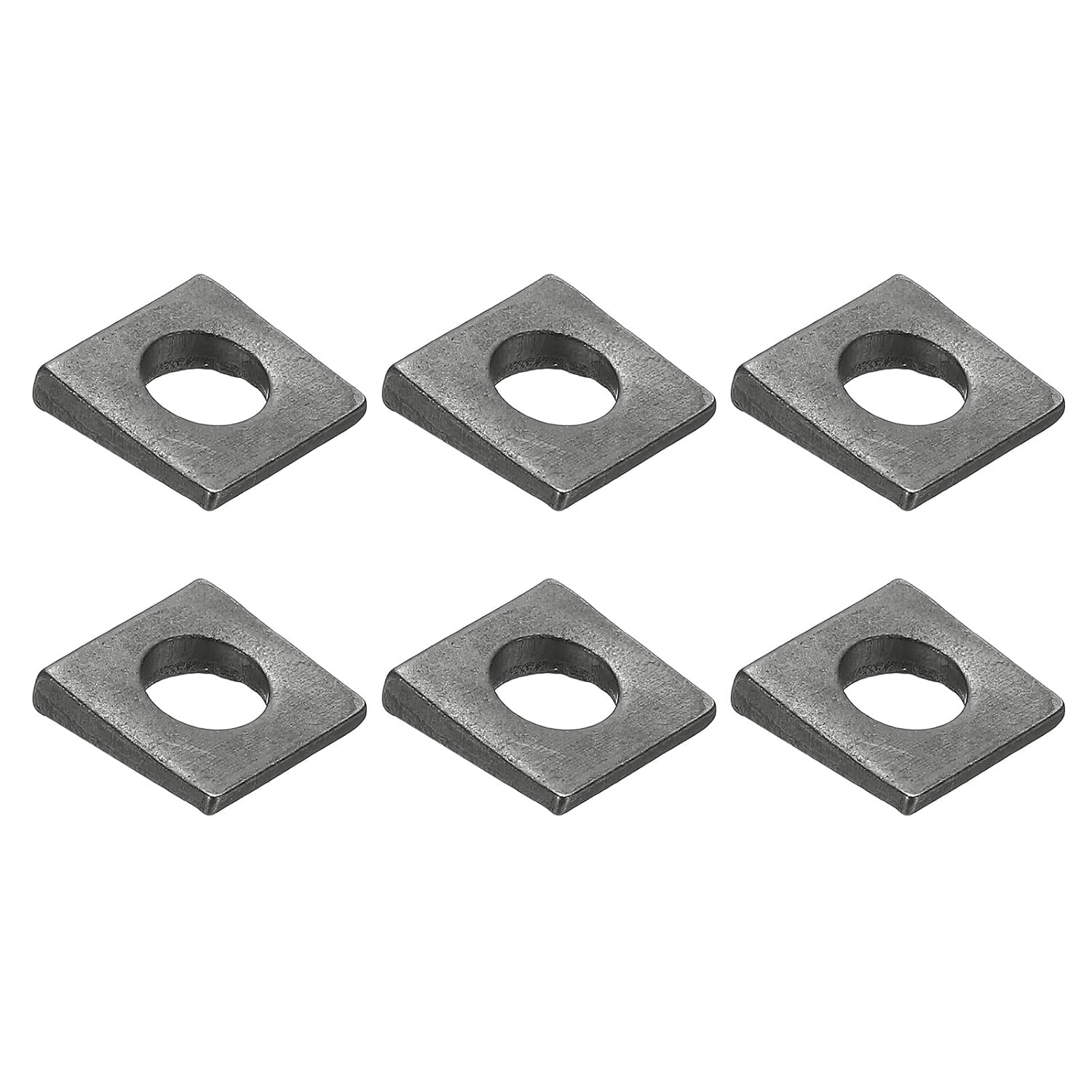 Rondelle quadrate M8 smussate PATIKIL, acciaio al carbonio