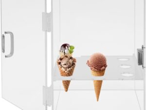 Vetrina Acrilico per Coni Gelato - Espositore Ordinato