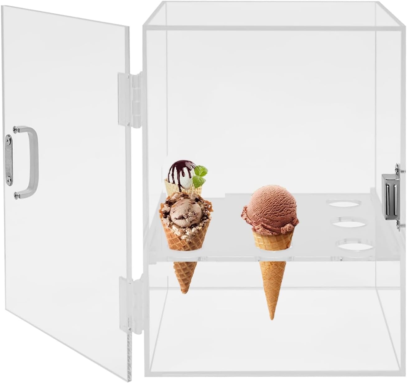 Vetrina Acrilico per Coni Gelato - Espositore Ordinato