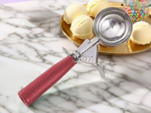 Paletta per gelato in acciaio inox 37,4 g rosso