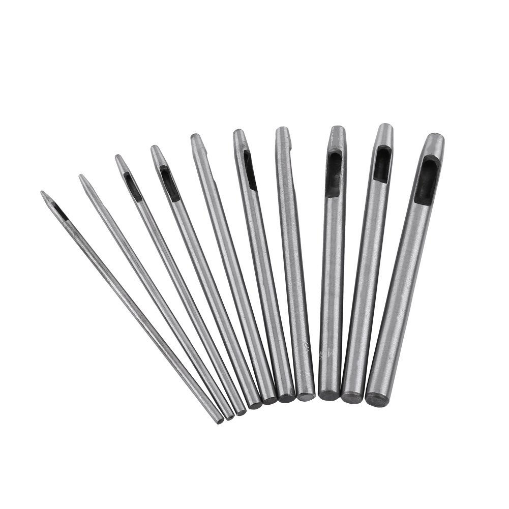 Set di 10 punzoni per pelle 0,5-5mm – Strumenti artigianato