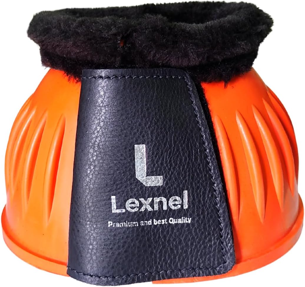 Parastinchi in gomma per cavallo LEXNEL - Arancione Taglia M