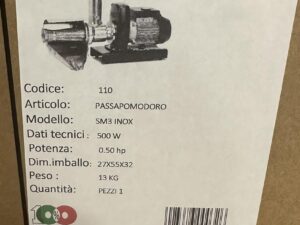 Spremipomodoro elettrico Palumbo SM3 370W INOX