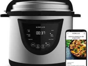 Newlux Pentola Elettrica 6L 1000W - 10 Menu Programmabile 24h