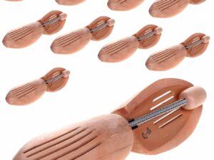 10 Paia Tendiscarpe in Legno Naturale Unisex