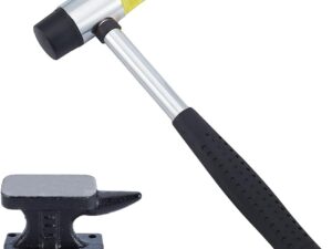 UNICRAFTALE Mini Incudine in Ferro Forgiato con Martello