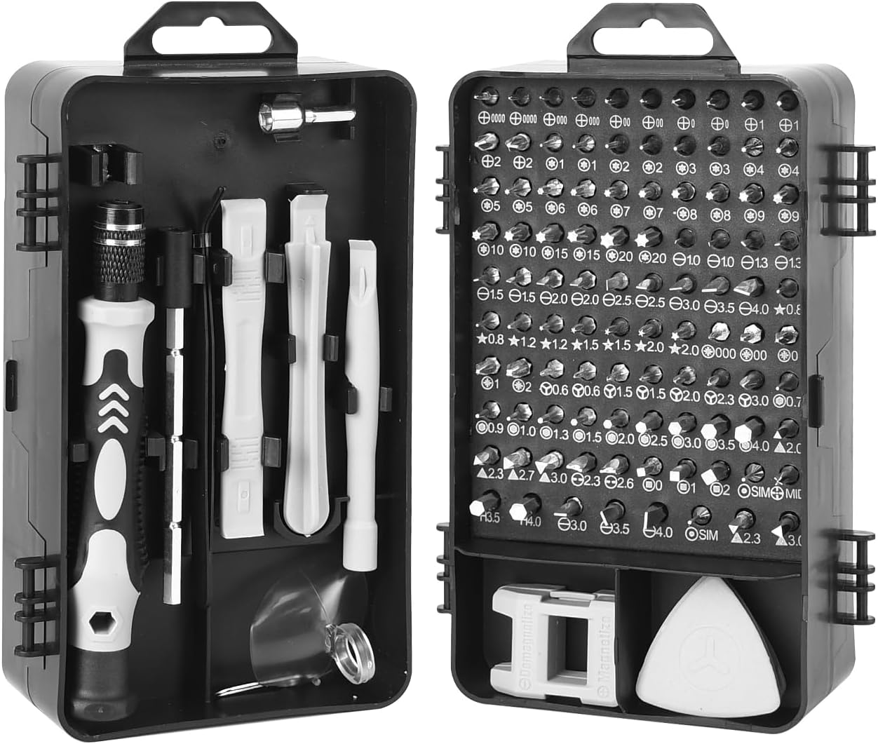 Set cacciaviti precisione 115 pezzi, kit riparazione magnetico