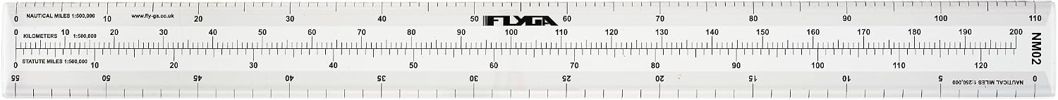 FlyGA Righello Nautico 110 NM - Strumento Piloti e Nautica