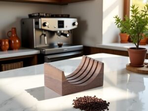 Supporto filtro espresso in noce per 51/53/58mm