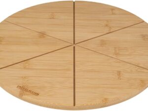 Tagliere pizza bambù 32 cm con scanalature Fackelmann