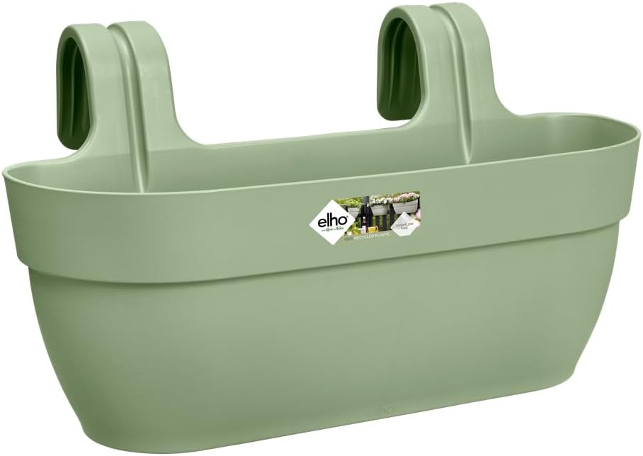 Elho Vibia Campana Easy Hanger Large - Fioriera da balcone Pistache Green