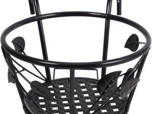 Supporto Piante Sospese in Ferro Nero per Balconi