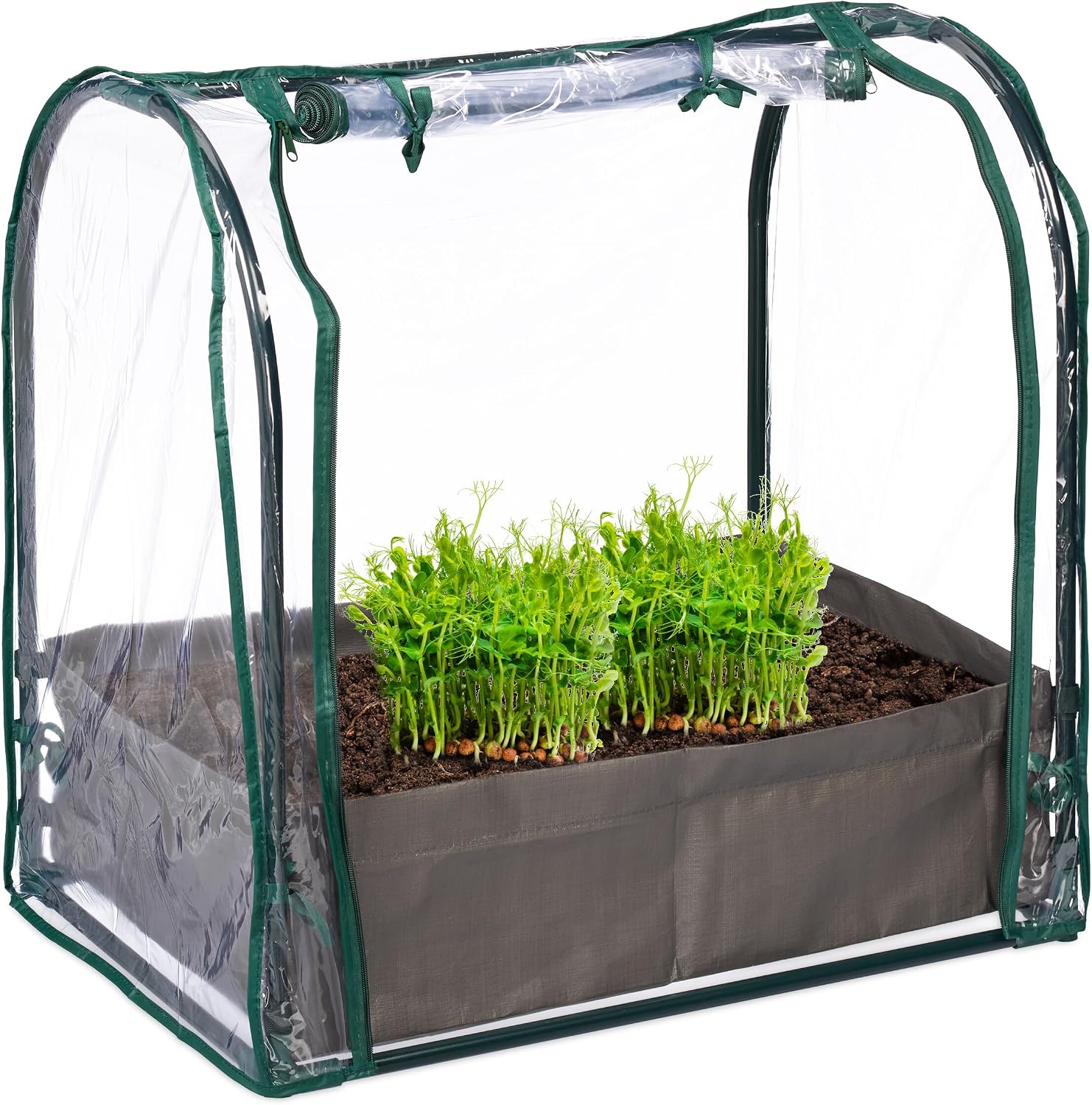 Serra da balcone Relaxdays per erbe e piante, 70x68x50 cm