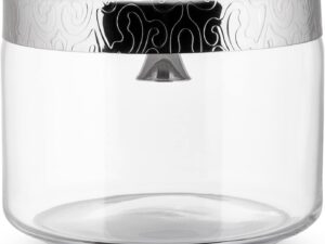 Alessi MW29 Dressed Biscottiera Vetro + Acciaio