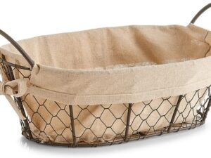 Cestino pane Countrystyle Zeller beige 30x21x11 cm